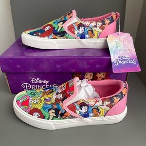 Disney Princess Pink Girls Slip-On Shoes Size 3